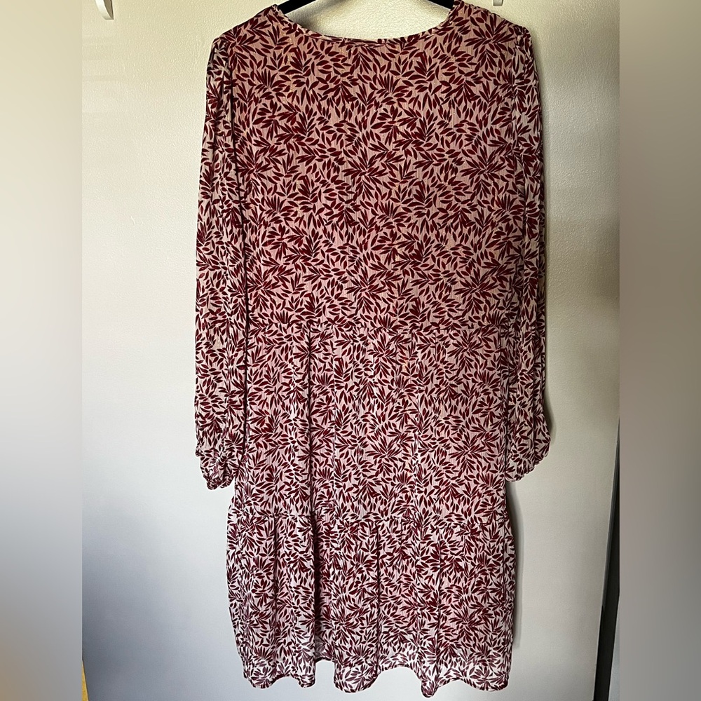 Stitch by Chenault Tiered Floral Red Dress size M? - Picture 3 of 7